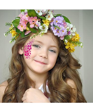 Jecery 36 Pcs Face Paint Stencils for Halloween Makeup - Reusable Templates for Mermaid, Unicorn, Leopard, Witch, Ghost, Pumpkin & Skull Tattoos (Fresh Style) - Buy Online on SooperMarket.com
