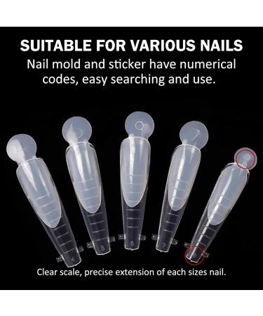 U-Shinein French Dual Nail Shape Set Nail Extension Mold & French Pads Reusable Silicone Nail Stencils French Shapes Forms Stickers French Nails Stencil for Nail Art Nail Design - Buy Online on SooperMarket.com
