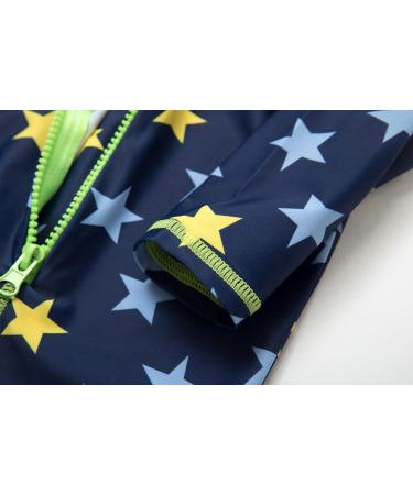 Bonverano Baby Boys Swimsuit | Short-Sleeve One Piece Swimwear | UPF 50+ Sun Protection | 9-12 Months | Yellow Star - Buy Online on SooperMarket.com