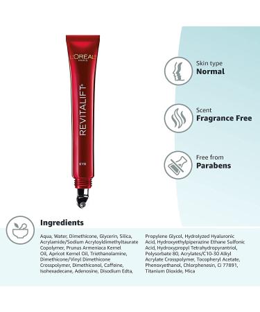 L'Oreal Revitalift Anti-Aging Eye Cream | Triple Power Under Eye Treatment - Reduce Wrinkles  De-Puff & Brighten - 0.5 fl. oz. - Buy Online on SooperMarket.com