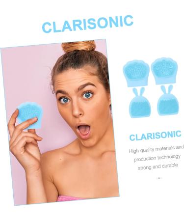 minkissy 24 Pcs Rabbit Ears Facial Brush Face Wash Brush Silicone Face Wash Massager Silicone for Face Silicone Face Brush Silicone Facial Cleaner Handheld Silica Gel Pore Brush Body Miss Light Bluex6pcs 7.5x7.5cmx6pcs - Buy Online on SooperMarket.com