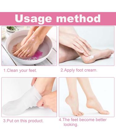 3 Pairs Moisturising Socks Cotton Socks for Moisturising Overnight Breathable Foot Moisturiser Socks White Soft Cotton Foot Cream Socks for Women Dry Cracked Feet - Buy Online on SooperMarket.com