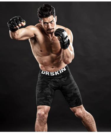 DRSKIN Men's Compression Shorts - Black Camo Gray Red Black - 4 pack Large - Buy Online on SooperMarket.com