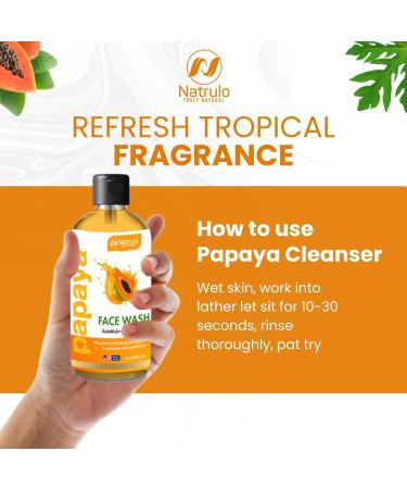 Papaya Soap Face & Body Wash Natural Skin Brightening Acne Reducing & Hyperpigmentation Treatment Kojic Acid & Turmeric Cleanser Made in USA - Buy Online on SooperMarket.com