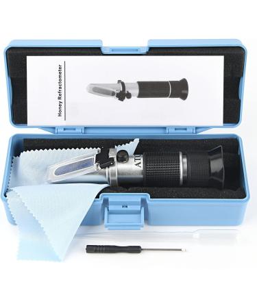 Buy XRClif Honey Refractometer with ATC - Portable Handheld LCD Display for Accurate Sugar Content Measurement (BRIX 58-92%) - Ideal for Honey Fruit Drinks & More - Buy Online on SooperMarket.com