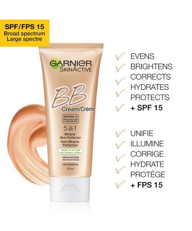 Garnier Skin Renew Miracle Skin Perfector B.B. Cream Light & Medium 2.5 fl oz - Buy Online on SooperMarket.com