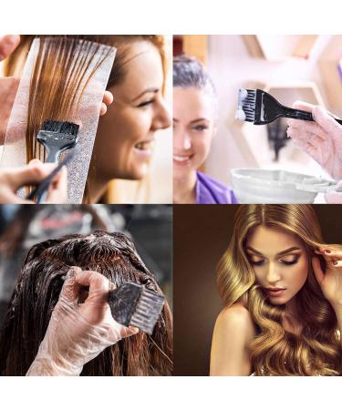 15 Pcs Hair Dye Coloring Kit - DIY Salon Tools for Bleaching and Tinting - Includes Bowl, Brush, Spoon, Ear Cover, Gloves, and Comb - Black - Buy Online on SooperMarket.com