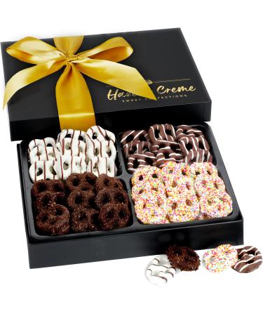 Pretzel Gift Basket - Pretzel Gift Box - Gourmet Food Gifts for Women/Men - Sweet and Salty Gifts - Thank You, Corporate, Birthday, Sympathy Gifting