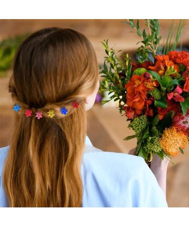 100 PCS Small Hair Clips for Girls | Mini Hair Claw Clips for Women | Floral Butterfly Hair Accessories | 10 Colors - Buy Online on SooperMarket.com