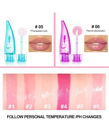 Mrettick Aloe Vera Lip Gloss: Long Lasting Nutritious Lip Balm for Lip Treatment and Dry Lips - Moisturizing Lip Oil - Color Changing Tinted Lip Balm Set - Buy Online on SooperMarket.com