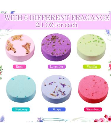 Tallew Lavender Shower Steamers - Pack of 6 Aromatherapy Shower Bombs for Relaxation and Wellness - Gift for Men and Women - Buy Online on SooperMarket.com
