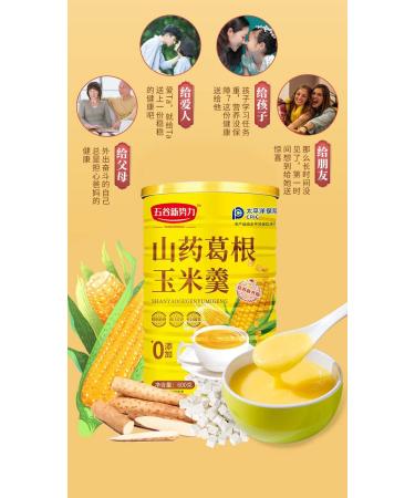 Chinese yam red dates and corn soup 600g/can Nutritional breakfast meal substitute powder Healthy breakfast corn Congee Convenient cereal breakfast Chinese snacks (1 can) 1 Count (Pack of 1) - Buy Online on SooperMarket.com