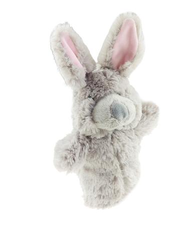 Cute Plush Cuddly Soft Large Kids Childrens Toddlers Boys Girls Role Play Animal Pet Farm Zoo Safari Wildlife Stuffed Toy Interactive Games Hand Puppet Handpuppet 3 4 5 6 7 8 9 10 Year Olds (Bunny)