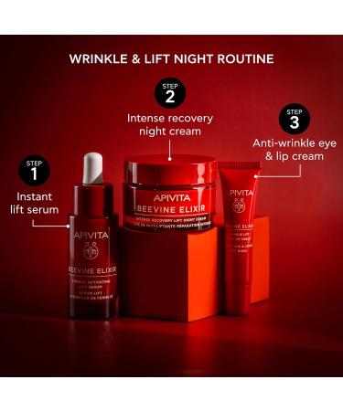 Apivita Beevine Elixir Wrinkle Lift Eye & Lip Cream - Advanced Anti-Aging Collagen Boost Polyphenols & Goji Berry - 0.51 oz - Shop Internationally - Buy Online on SooperMarket.com