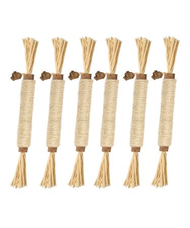 Nepfaivy Cat Toys for Indoor Cats - Silvervine Stick Cat Chew Toy 6 PCS Cat Nip Toy for Teeth Cleaning Natural Dental Catnip Sticks for Kittens