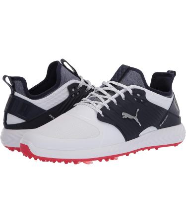 PUMA Ignite Pwradapt Caged Golf Shoe 10.5 - White/Silver/Peacoat - Buy Online on SooperMarket.com