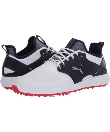 PUMA GOLF Men's Ignite Pwradapt Caged Golf Shoe 10 - White/Silver/Peacoat - Buy Online on SooperMarket.com