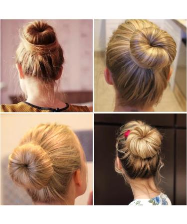 2 Pcs Dark Brown Magic Hair Bun Maker - Fast & Easy Donut Bun for Girls and Women - Buy Online on SooperMarket.com