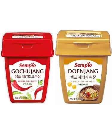 Sempio Doenjang Soybean Paste 460g Bundled with Gochujang Classic 500g