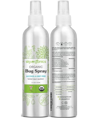 Sky Organics Organic Bug Spray - 4 fl oz (Natural Insect Repellent) - Buy Online on SooperMarket.com