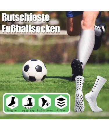 Shop Utensilsto Men's Football Grip Socks - Anti-Slip Soccer Socks (3 Pairs) for Sports | Size 38-46 - Buy Online on SooperMarket.com