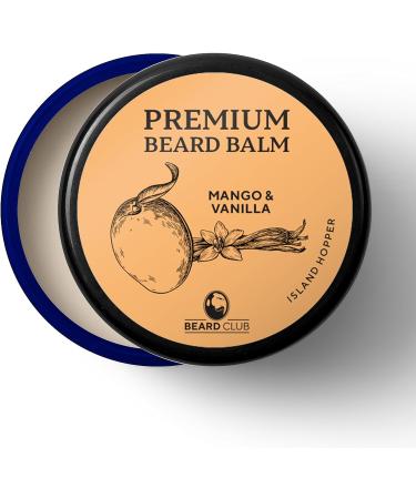 Beard Club Island Hopper Beard Balm - Mango & Vanilla Scent - Premium Organic Conditioner for Men - Shapes, Softens, and Prevents Itching - Natural Beard Wax - Buy Online on SooperMarket.com