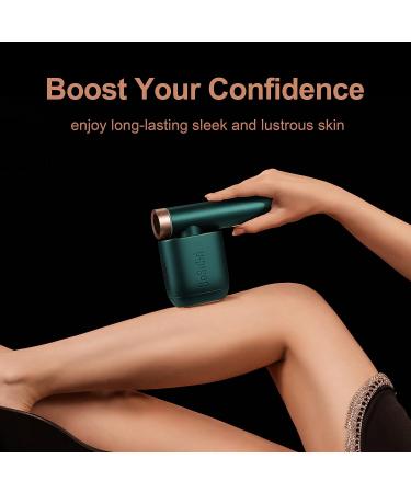 BoSidin Pro Permanent Hair Removal Device - Precision for Facial Peach Fuzz, Underarms, Bikini Line, and Legs (Green) - Buy Online on SooperMarket.com