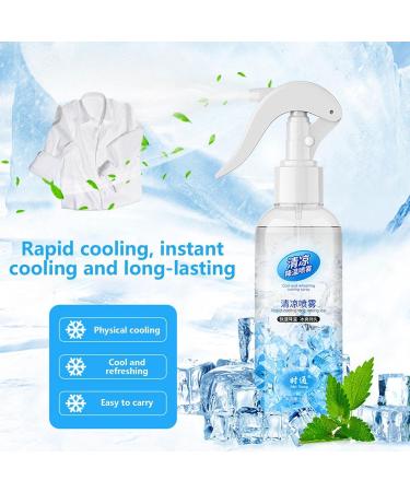 Lesunbak Cooling Spray for Body Cooling Face Mist Soothing and Protective 100ml Spray for Face and Body Summer Cooling Accessories to Keep Cool in the Heat - Buy Online on SooperMarket.com