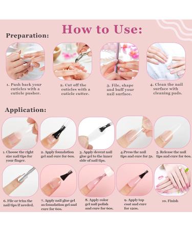 Saviland 6-IN-1 Nail Glue Gel for Acrylic & Press-On Nails | UV LED Curing, Nail Repair Treatment & Women's Gift - Buy Online on SooperMarket.com