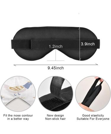 WELLDAY Farmhouse Roosters Sleep Mask - Soft Comfort Blindfold for Men and Women | Blockout Light, Adjustable Strap - Night Eye Shade Cover - Buy Online on SooperMarket.com