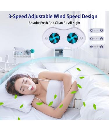 Variable Speed Electronic Anti Snoring Device with Adjustable Wind Speed - White - Buy Online on SooperMarket.com