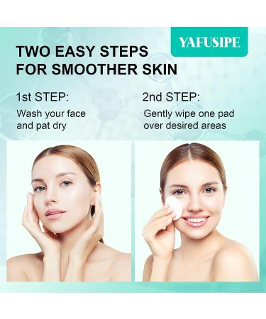 Glycolic Acid 10% and Salicylic Acid Resurfacing Pads with Lactic Acid - 60 Pads | Face Exfoliator for Acne Control and Pimple Breakouts - Buy Online on SooperMarket.com