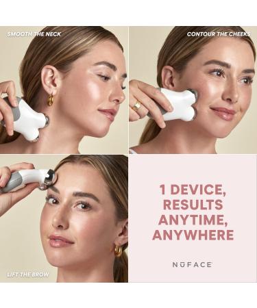 NuFACE Mini & FIX Starter Kits - FDA Cleared Microcurrent Device for Face Sculpting & Line Smoothing - Aqua Gel & FIX Serum Included - Buy Online on SooperMarket.com