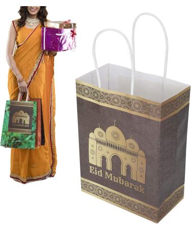 Ramadan Gift Bag Mubarak Sign Design Paper Bag with Paper for Festival Decorations - Buy Online on SooperMarket.com