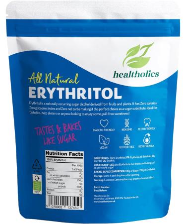 5kg Erythritol Granulated Sugar Alternative - Zero Calorie, Keto Friendly (5 x 1kg) - Buy Online on SooperMarket.com