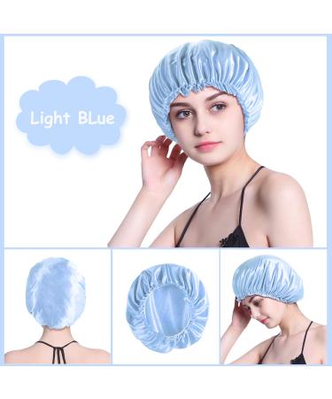 4PCS Silk Bonnet Set for Black Women - Satin Bonnets for Sleeping, Silk Sleep Cap for Curly Hair - Buy Online on SooperMarket.com
