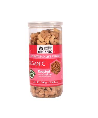 Blessfull Healing Organic Natural Vegan Cheesy Jalapeno Roasted Whole Cashew Nuts Crunchy Kaju 500 Gram