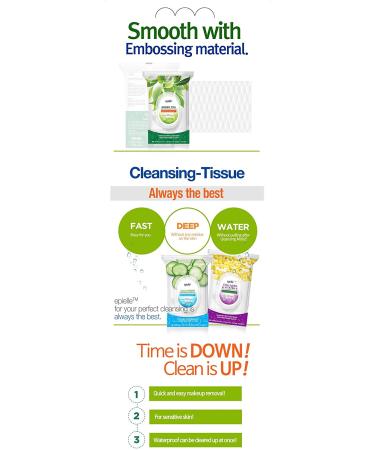 Epielle Collagen Makeup Remover Wipes - 2 Pack, 60 Count, Mothers Day Gift - Buy Online on SooperMarket.com