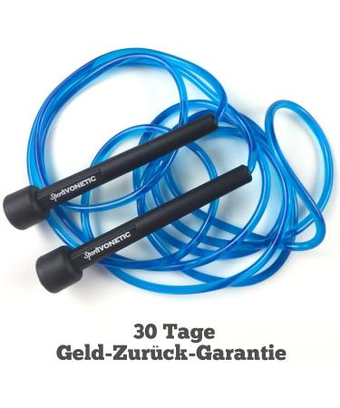 Sportivonetic Premium Adjustable Jump Rope - Fitness Crossfit Boxing for Adults & Children - Speed Rope in Blue - Buy Online on SooperMarket.com