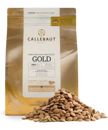 Callebaut | Gold 30.4% Finest Belgian Caramel Chocolate Couverture Callets | 1x2.5kg - Buy Online on SooperMarket.com