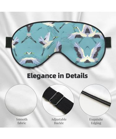 Flying Cranes Soft Sleep Eye Mask | Female Breathable Eye Patch for Travel & Relaxation - Shop Now - Buy Online on SooperMarket.com