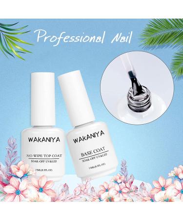Wakaniya Builder Gel Nail Kit - 4 Colors UV Gel Set for Nail Extension - Includes Clear, White, Glitter, and Silver - Perfect for Beginners - DIY Nail Art Supplies - Buy Online on SooperMarket.com