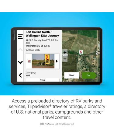 Garmin RV 1095  Extra-Large  Easy-to-Read 10 GPS RV Navigator  Custom RV Routing  High-Resolution Birdseye Satellite Imagery  Directory of RV Parks and Services  Landscape or Portrait View Display 10" - Buy Online on SooperMarket.com
