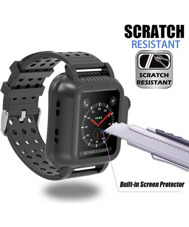 OWKEY Waterproof Apple Watch Case 42mm Series 3 with Multi-Size Bands | Built-in Screen Protector | Full Body Rugged Protection | Anti-Scratch & Shock Proof Case | 42mm Apple Watch - Buy Online on SooperMarket.com