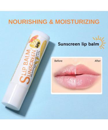 TBeautfave Lip Balm Sunscreen SPF 30 Watermelon Chapstick Lip Balms with Soothing Aloe Vera & Vitamin E for Dry Lips Cracked Lips Primer 24H Moisturizing Lips Travel Size Daily Lip Care Watermelon Flavour - Buy Online on SooperMarket.com