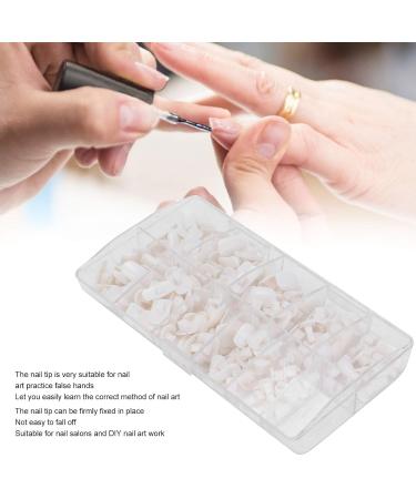 200 Pieces White Nail Tips for Practice & Training | DIY False Fake Nail Manicure Tools for Beginners - Buy Online on SooperMarket.com