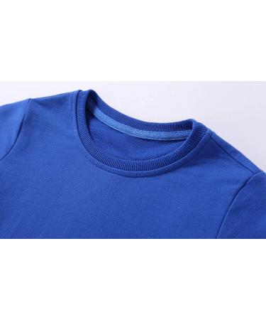 Taigood Boys Cotton Sweatshirt Long Sleeve T-Shirt | Age 5-6 Years | Blue - Buy Online on SooperMarket.com