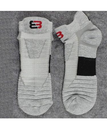 Belisy Men's Compression Athletic Socks - 6 Pack for Basketball & Running | Grey | Medium - Buy Online on SooperMarket.com