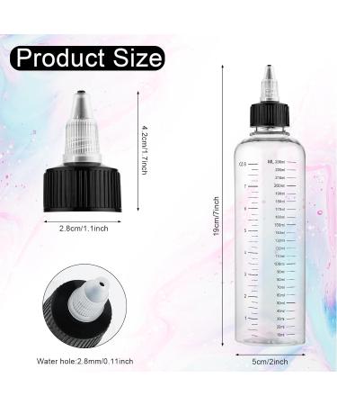 WLLHYF 2 Pack Applicator Bottle for Hair 8.5 Ounce Plastic Hair Oil Applicator Hair Color Squeeze Bottle Hair Root Dye Bottle with Ratio Graduated Scale Twist-On Top Tip Cap - Buy Online on SooperMarket.com