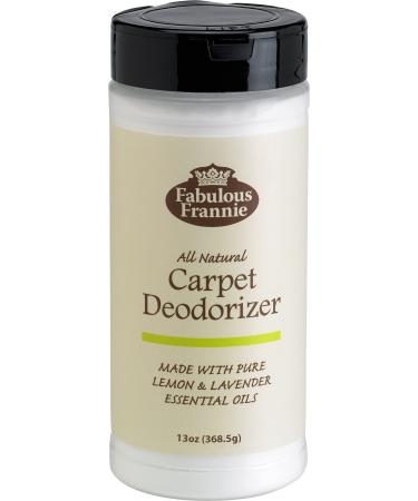 Fabulous Frannie All Natural Ingredients No Synthetics Clean & Fresh Carpet Deodorizer made with Pure Essential Oils Lemon & Lavender 13oz